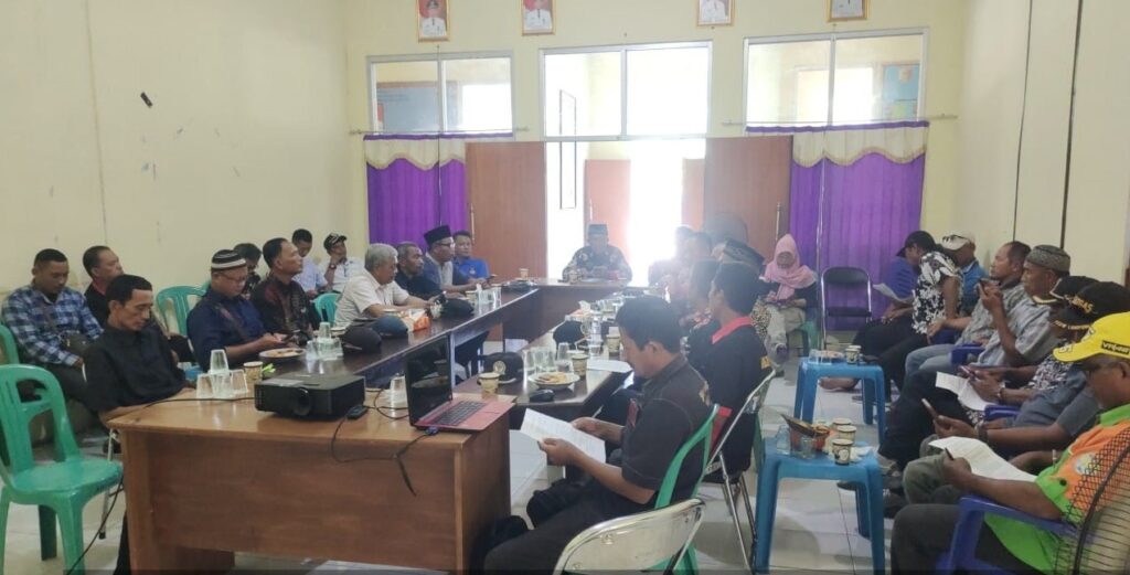 Rapat Koordinasi Pemerintahan Kecamatan Rawajitu Timur bersama Pengurus P3UW Lampung di Kantor Kecamatan Rawajitu Timur, Kabupaten Tulang Bawang, Jum'at 24/05/2024.